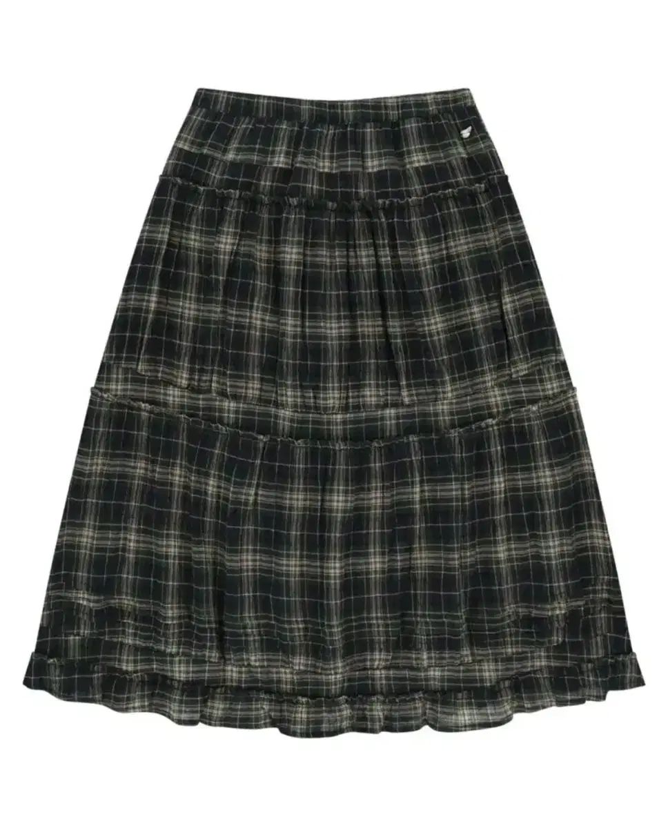 ISSEY MIYAKE イッセイミヤケ シャーリング ミディ スカート CHECK 1サイズ