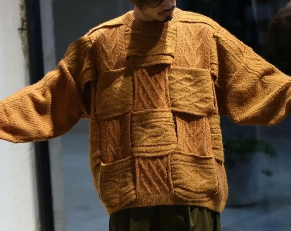 ヨーク クロッシング ケーブル ニット