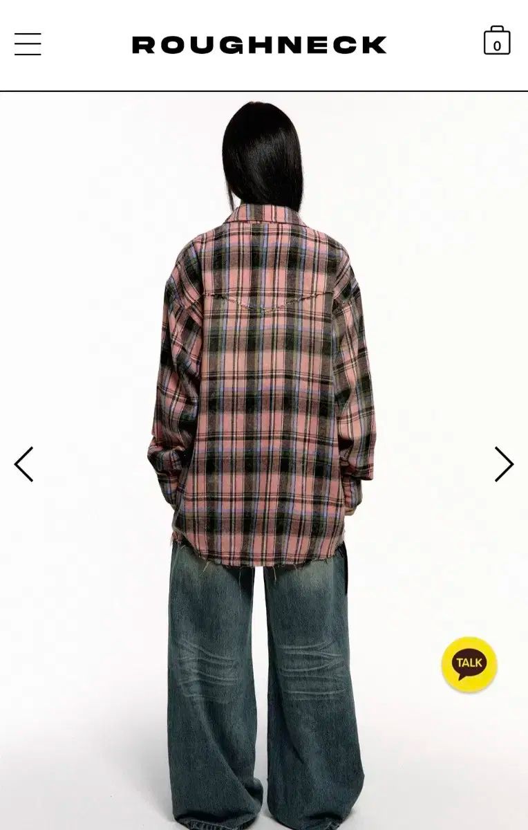  ラフネック ウォッシュ シャツ チェック柄 ピンク roughneck 長袖 シャツ ブラウス