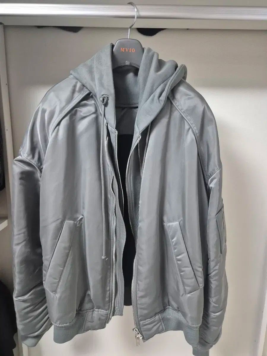 Juun.J ジュンジェイ 21fw グレー ma-1 50サイズ