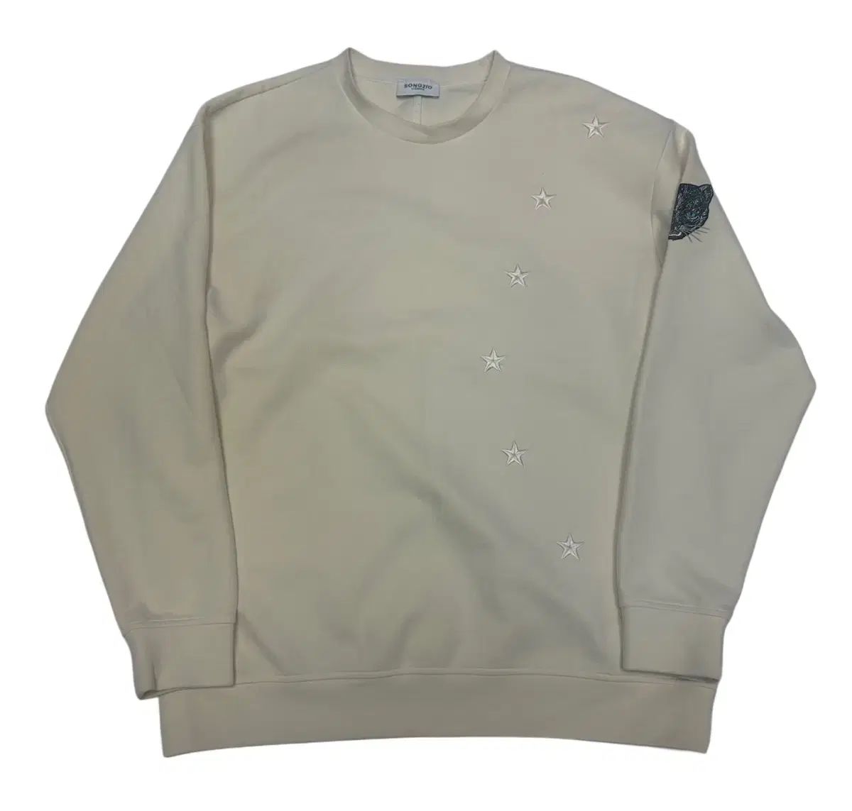 SONGZIO HOMME ソンジオ オム スター サイドロゴ アイボリースウェット 100
