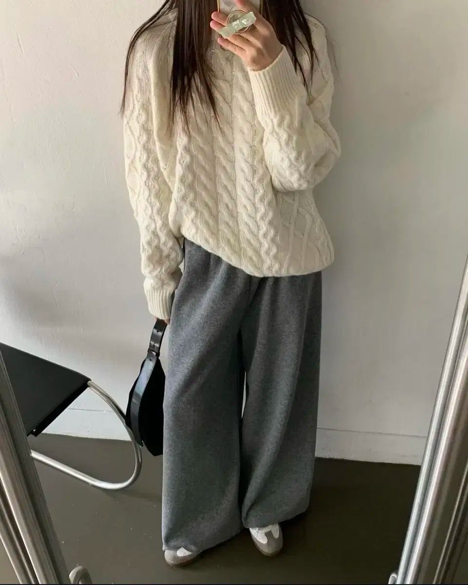 ドメ アズストーリー ウール ワイド パンツ 4color