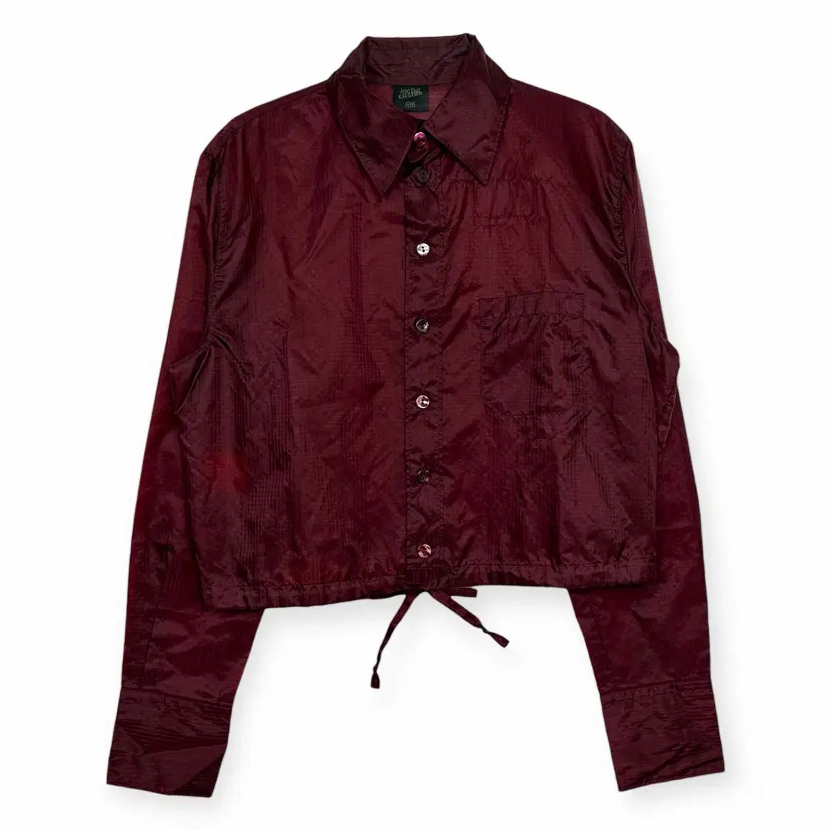 ジャンポール ゴルチエ リップストップ クロップド シャツ