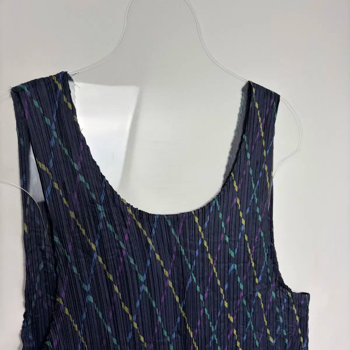 イッセイミヤケ プリーツ パータン レイヤード ONE PIECE エプロン