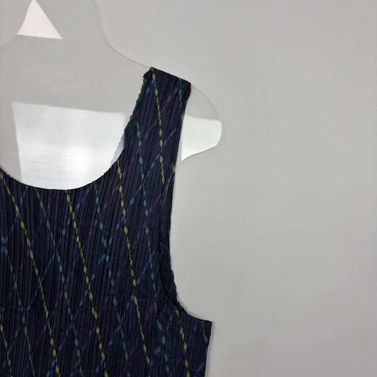  イッセイミヤケ プリーツ パータン レイヤード ONE PIECE エプロン 長袖 七分袖 その他