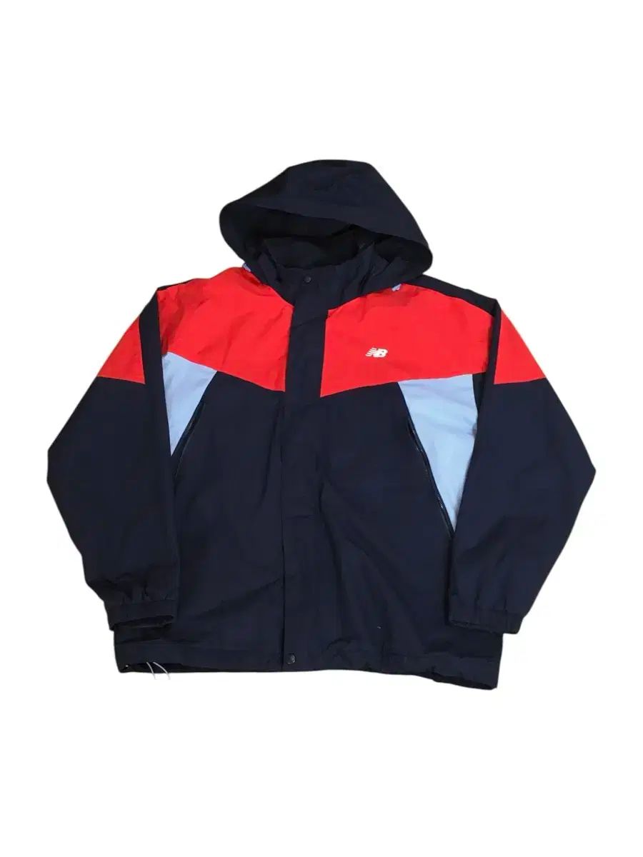 ニューバランス フード ウィンドブレーカー ジャケット レッド ネイビー