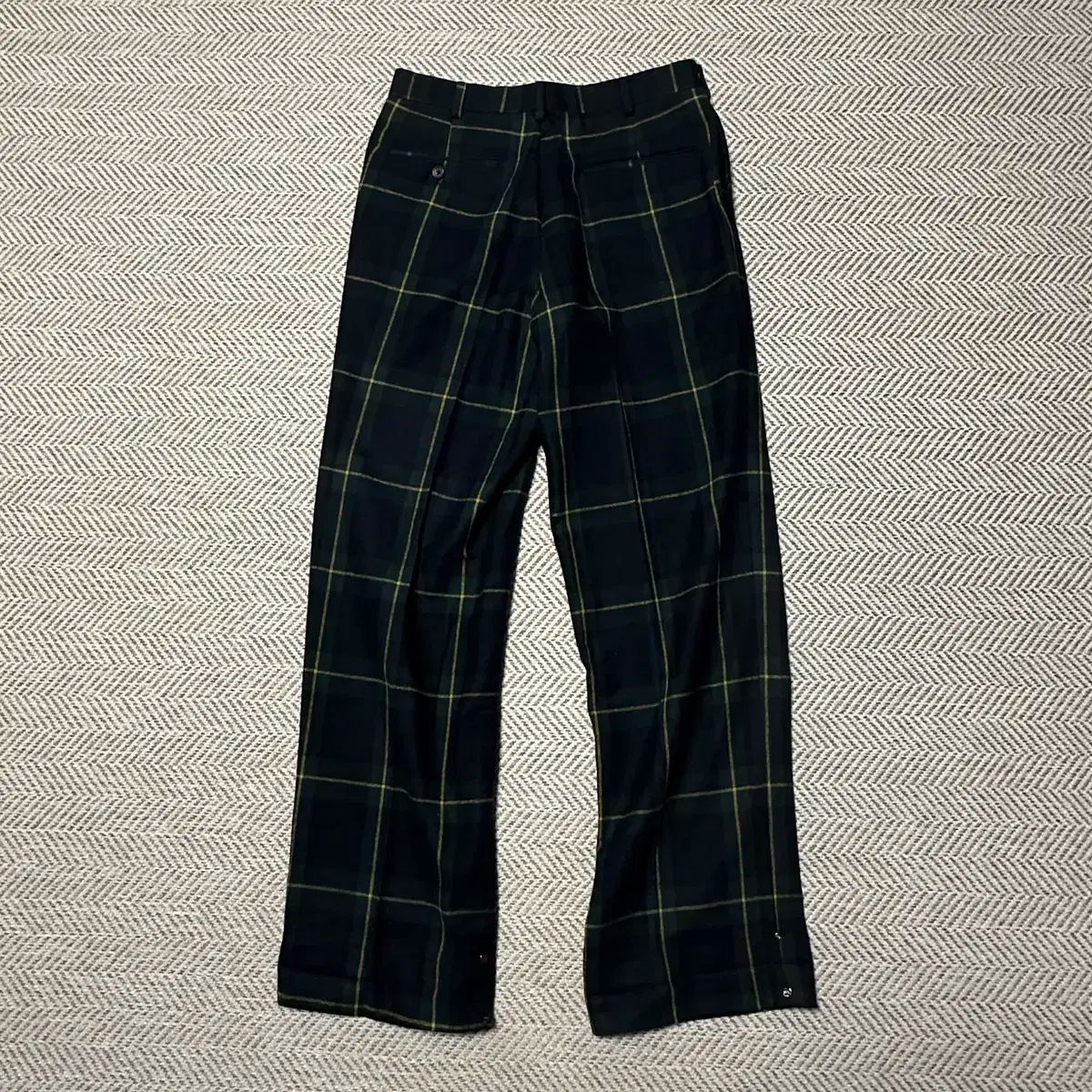 RING JACKET hand made tartan check pants