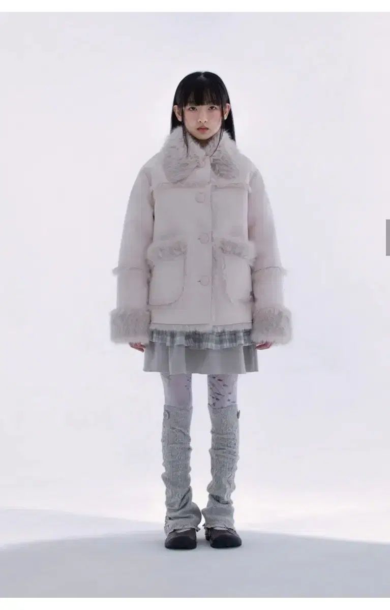 ハグユアースキン シアリング ムートン ジャケット