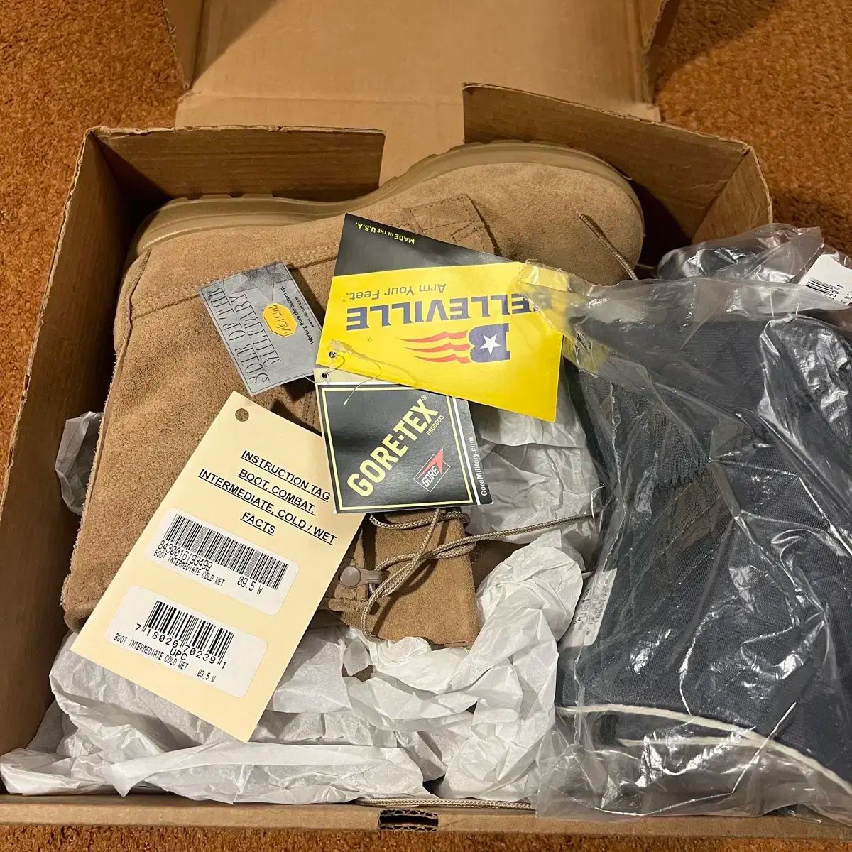 275 ベルビル ゴアテックス ビブラム ミリタリーブーツ