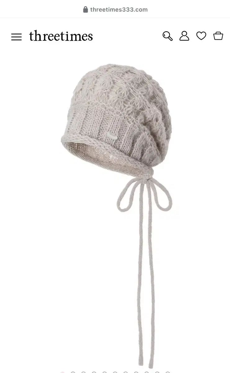 スリータイムズ 멜로우 ビーニー mellow beanie