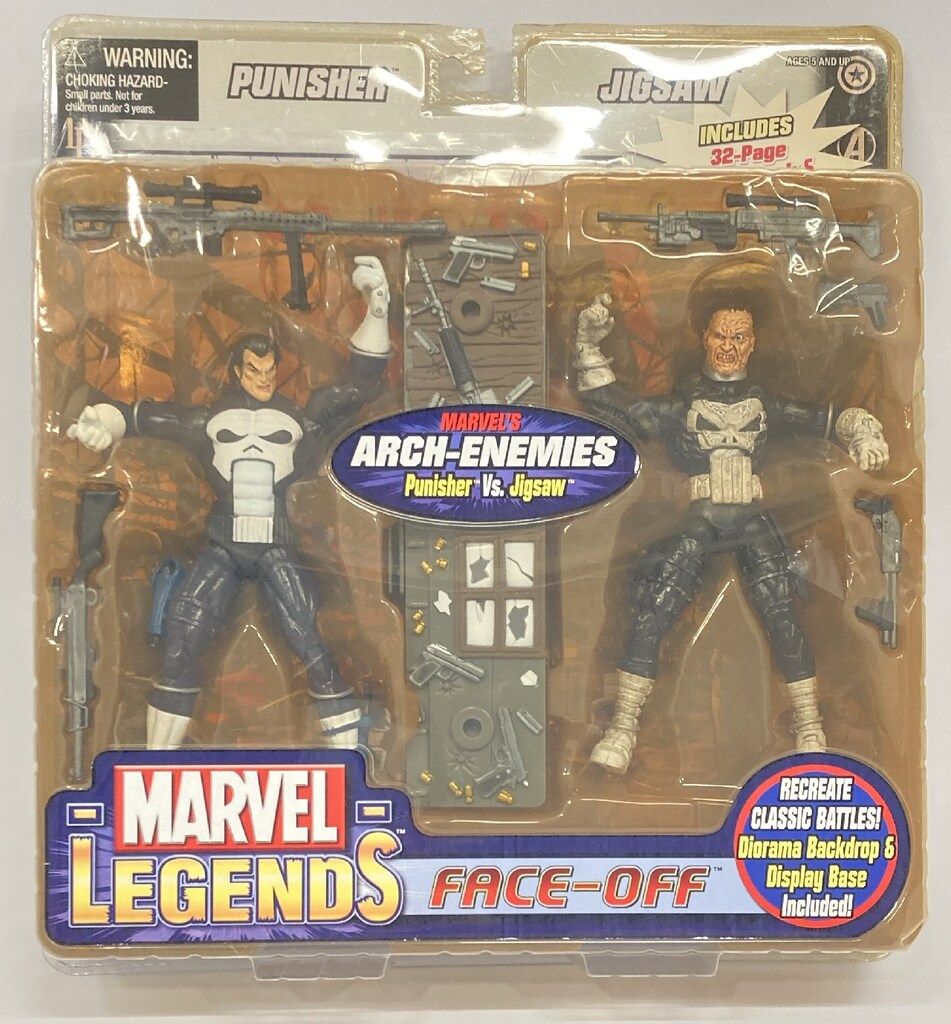 TOYBIZ FACE OFF PUNISHER VS JIGSAW JIGSAW ドクロマークコスチューム 6インチ