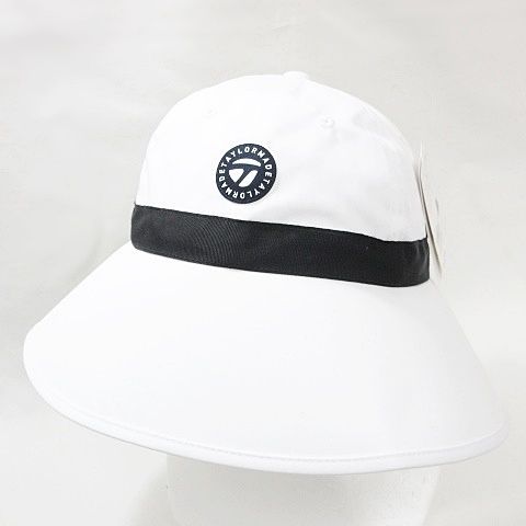 テーラーメイド TaylorMade ゴルフ 帽子 ハット リボン 吸汗速乾 2024年モデル ホワイト ブラック 白 黒 フリー