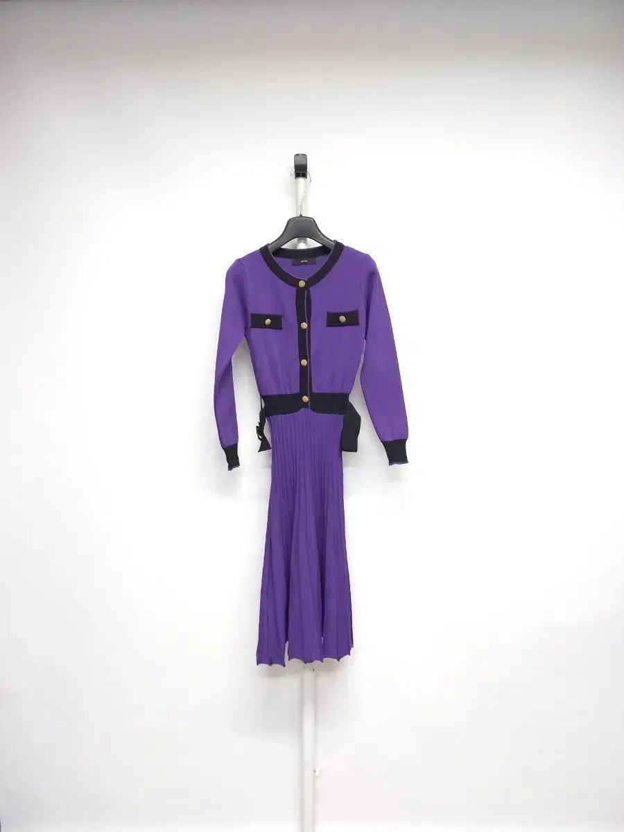 新 サテン 秋冬 プリーツ ロング ONE PIECE 55