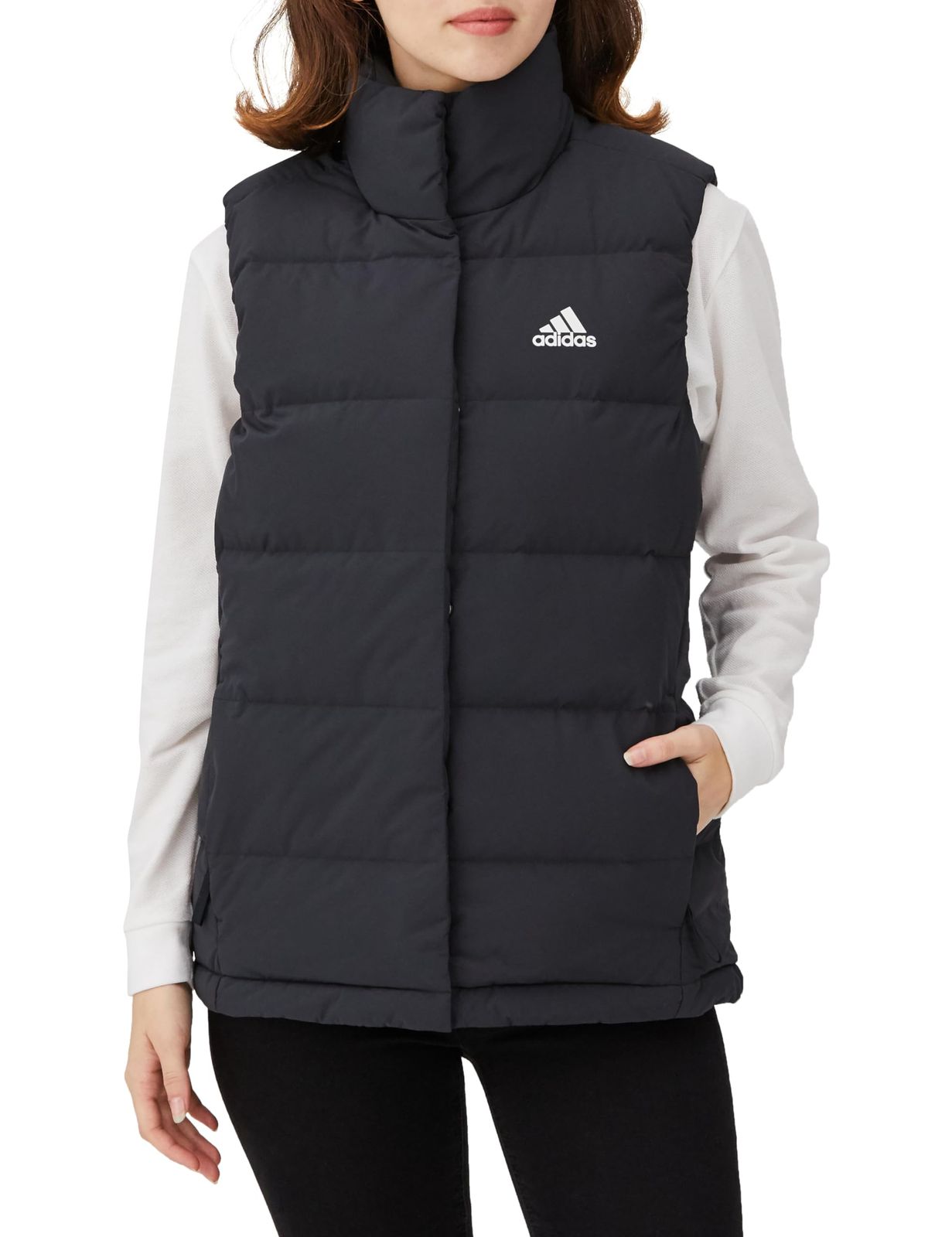 アディダス ダウン Helionic ダウンベスト ZG316 レディース ブラック HG6280 J XL ブラック HG6280 XL