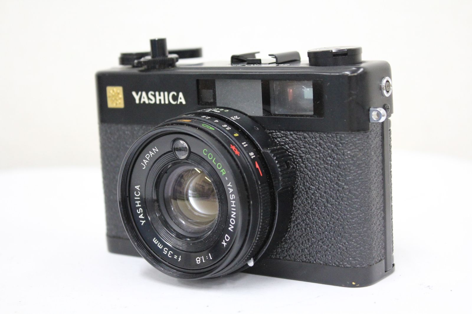 返品保証 ヤシカ Yashica ELECTRO 35 CC ブラック COLOR-YASHINON DX 35mm F1.8 レンジファインダー カメラ e3817