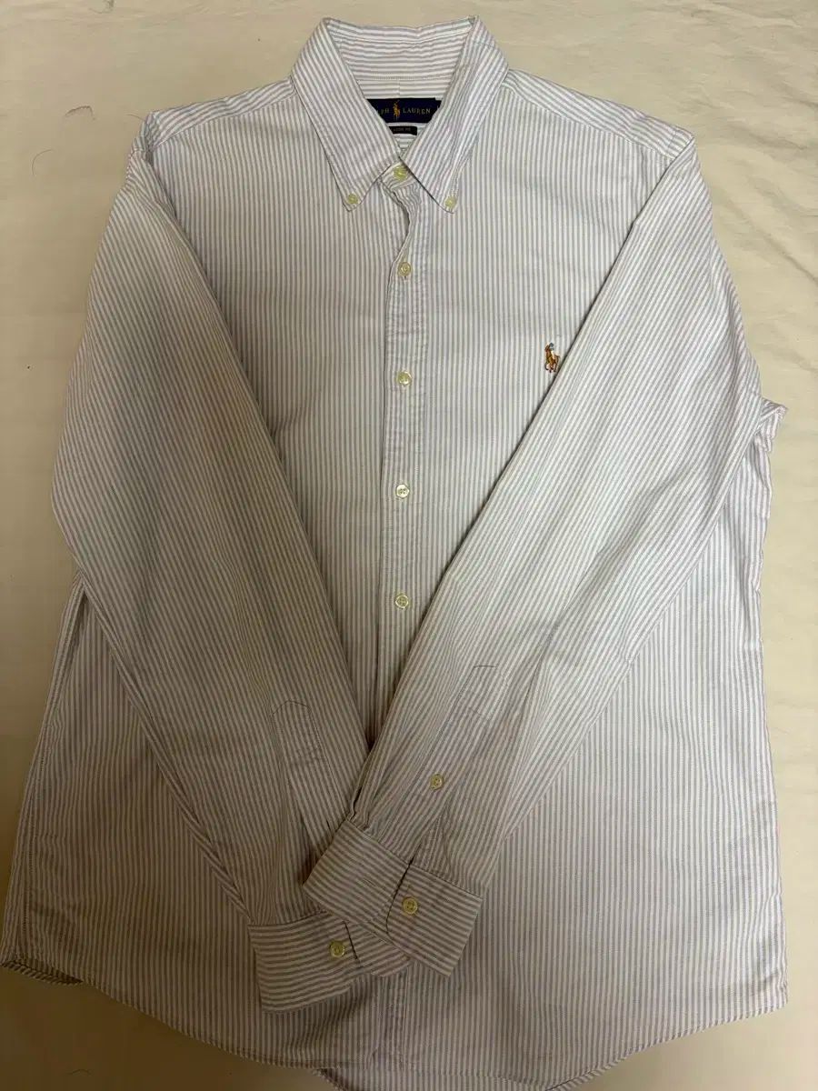 ポロラルフローレン メンズ クラシックフィット ストライプ シャツ L