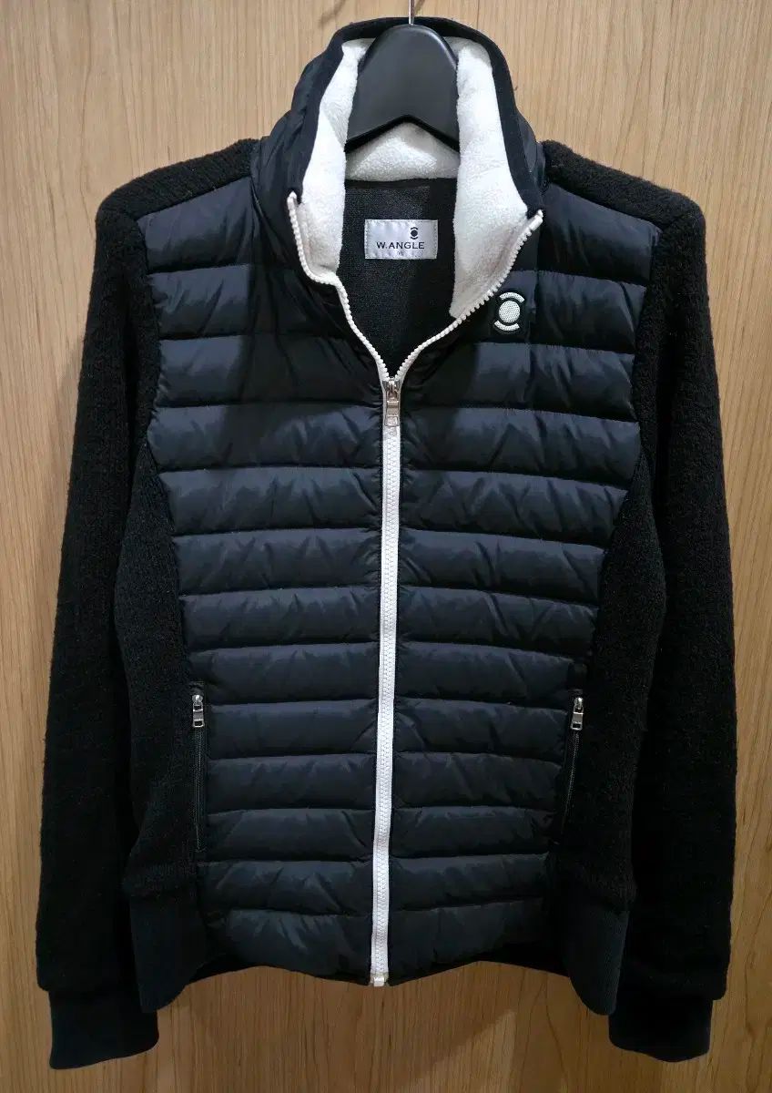 WIDE ANGLE 防風 ダウン ニット ジップアップ 90 55 55半