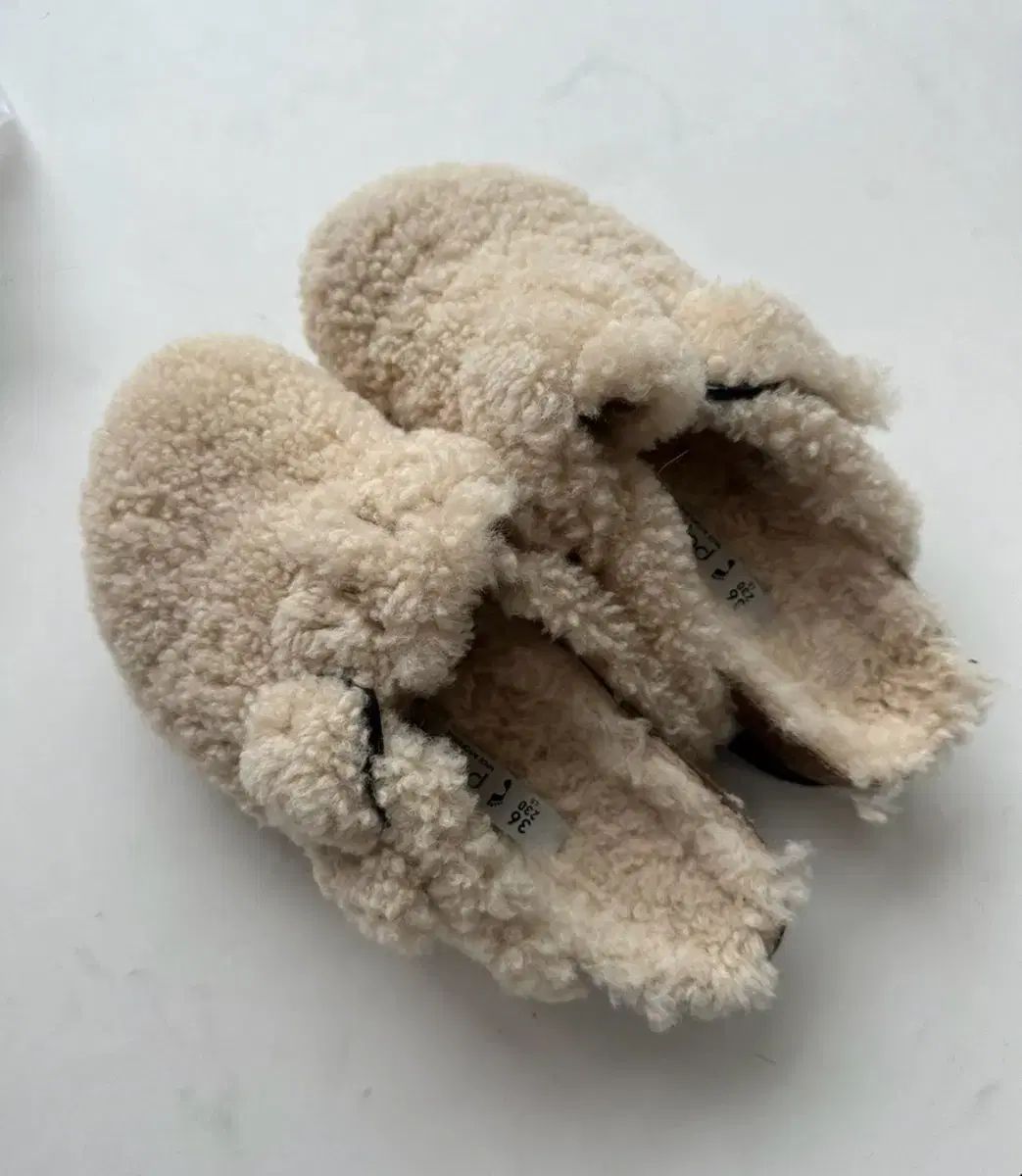 ビルケンシュトック トープ シープスキン スリッパ 230