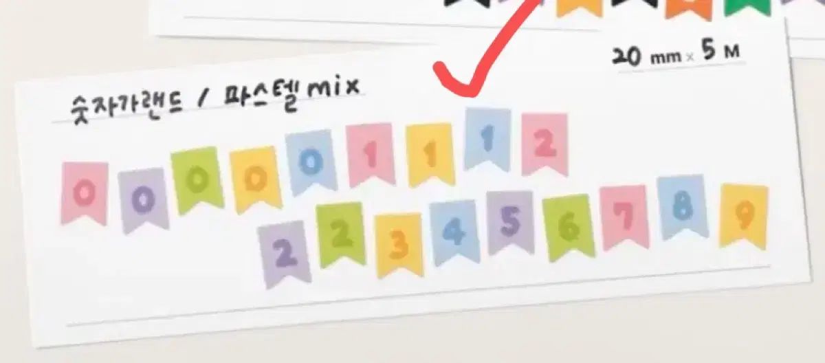 リノフレンズ 数字ガーランド キスカット