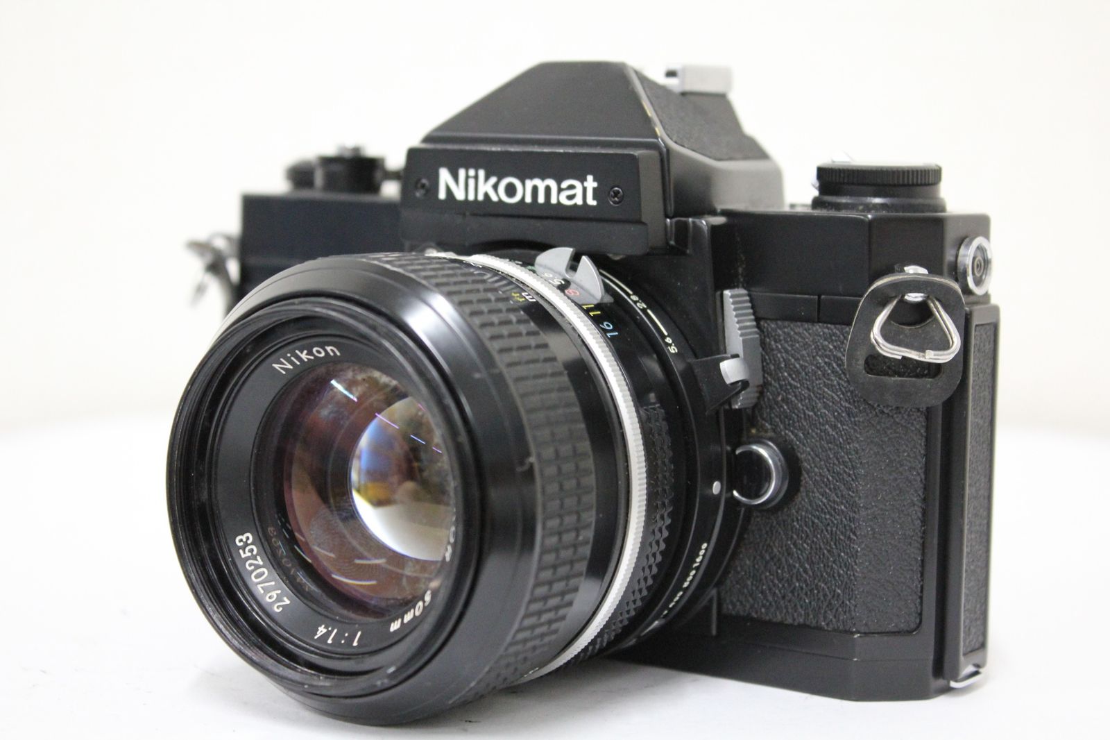 返品保証 ニコン Nikon Nikomat FT2 ブラック NIKKOR Ai改 50mm F1.4 ボディレンズセット e3828