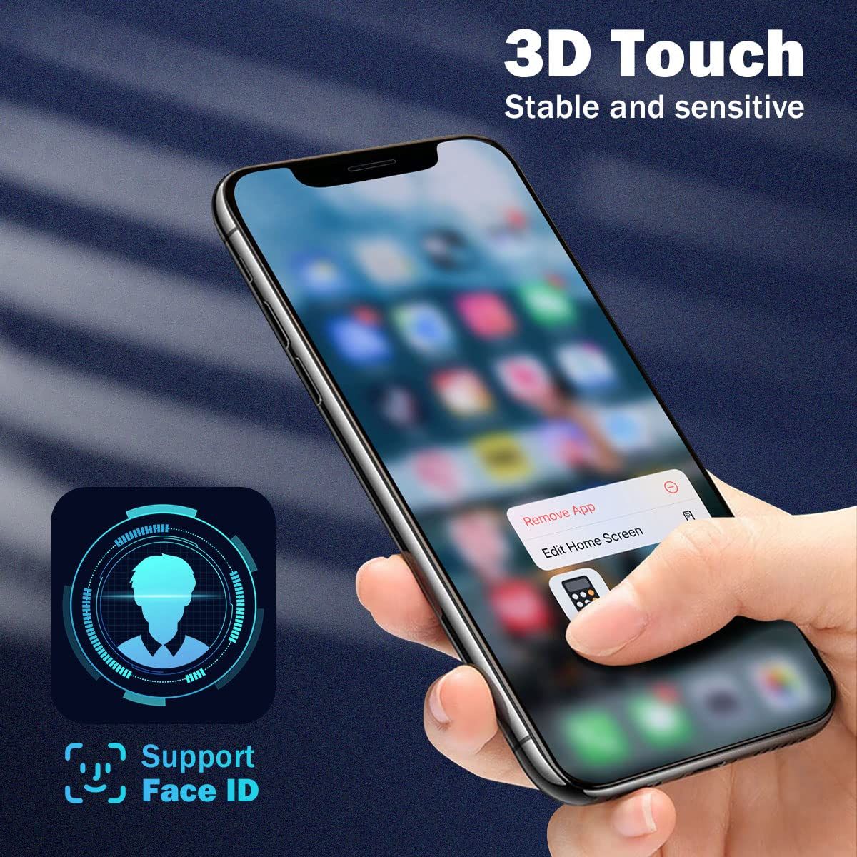 SIMDOG iPhone Xs MAX OLED スクリーン交換 6 5インチ 3 Dタッチスクリーンディスプレイ LCDデジタイザーではありません 修理ツールキット付き 強化ガラス 防水接着剤 A 1921 210 for