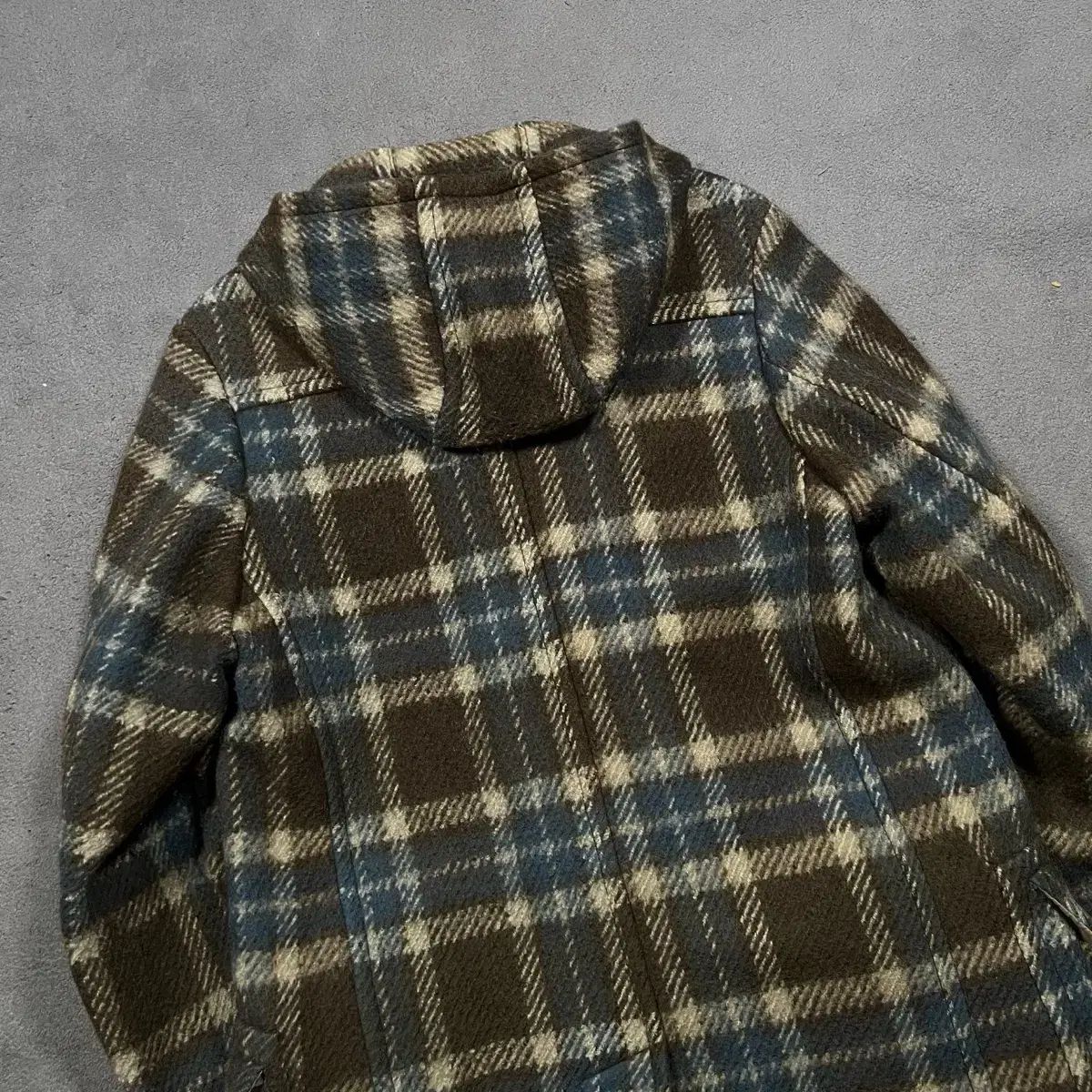 ドリス・ヴァン・ノッテン チェック ウール ダッフルコート - メルカリ