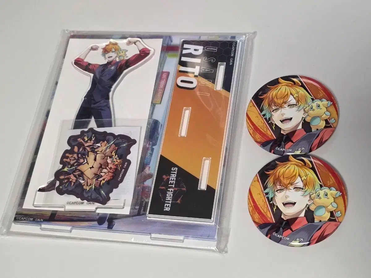 にじさんじ ウサミ リト STREET FIGHTER 6 スト6 COOGI クージー アクリル 缶バッジ