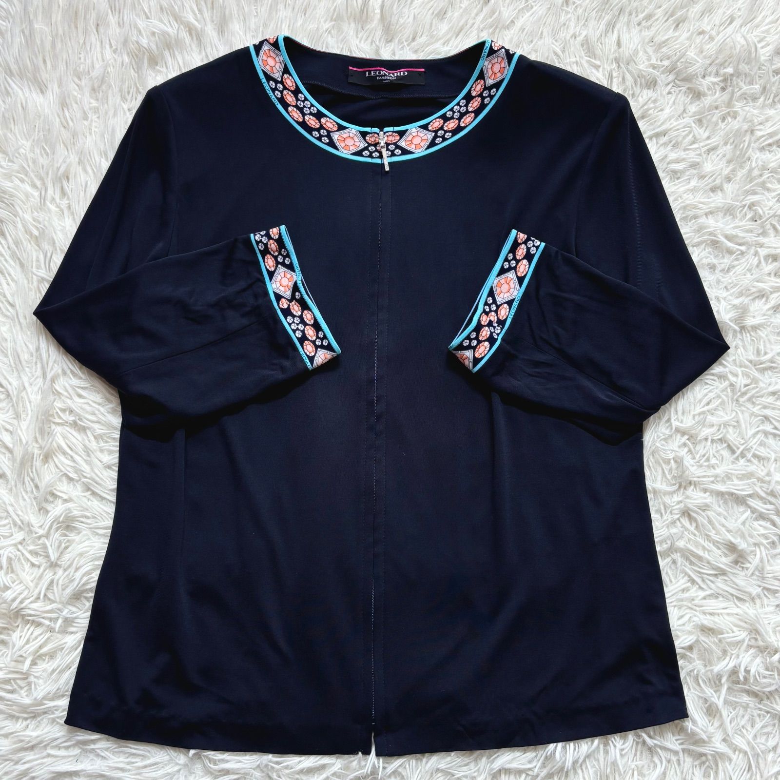 カンカン素材 カーディガン