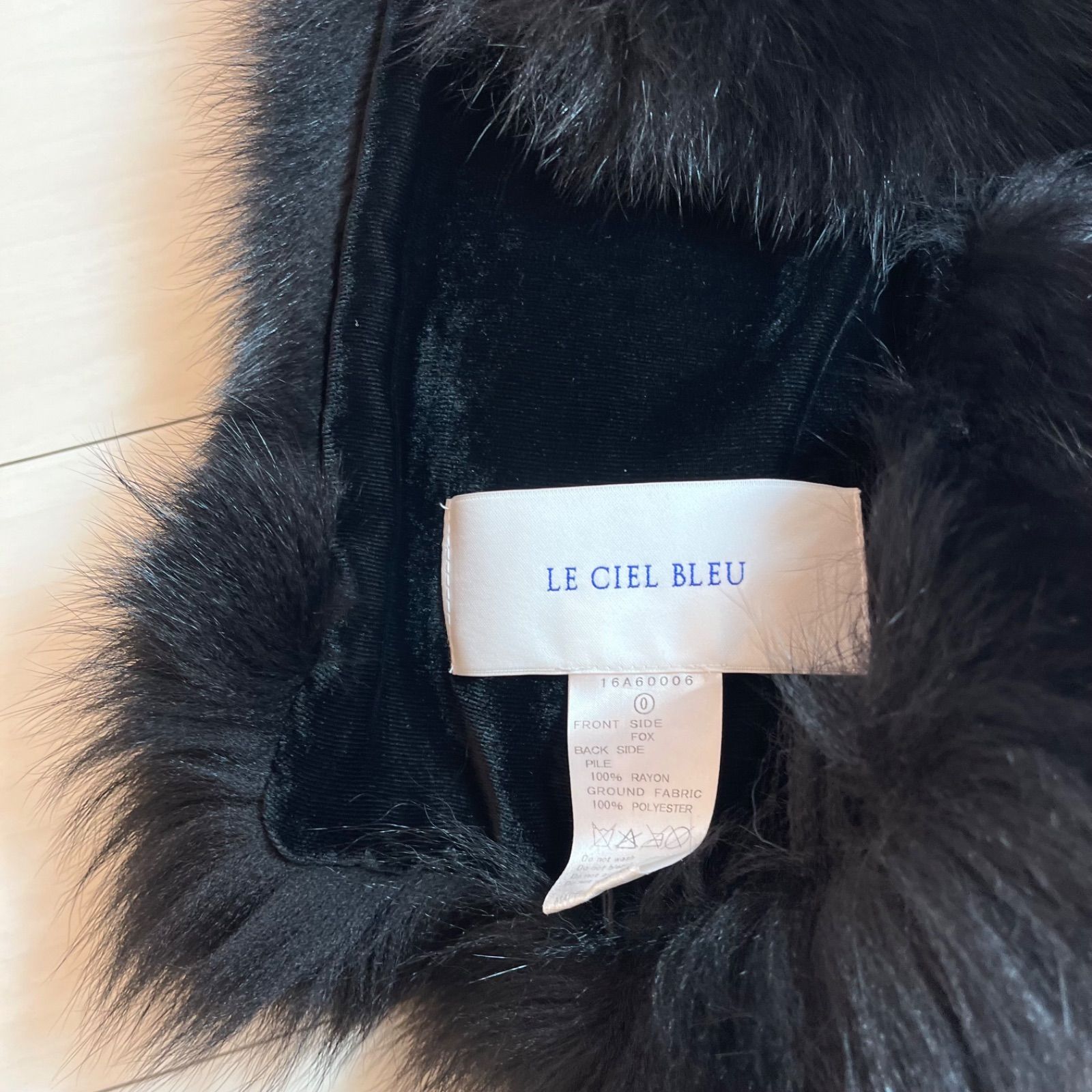 未使用 LE CIEL BLEU フォックスファーマフラー ルシェルブルー - メルカリ