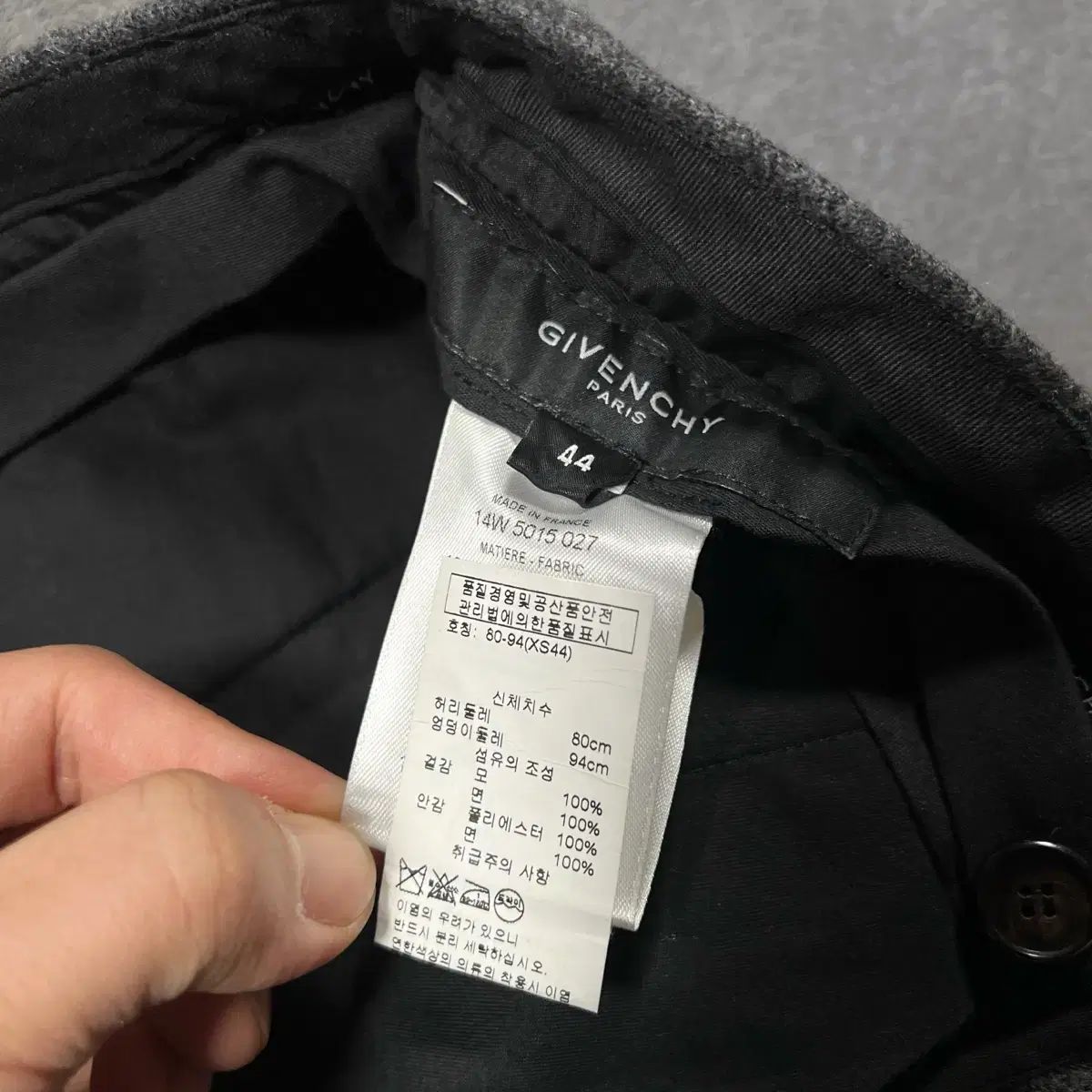  ジバンシィ ワイド ウール スラックス グレー パンツ スラックス パンツ