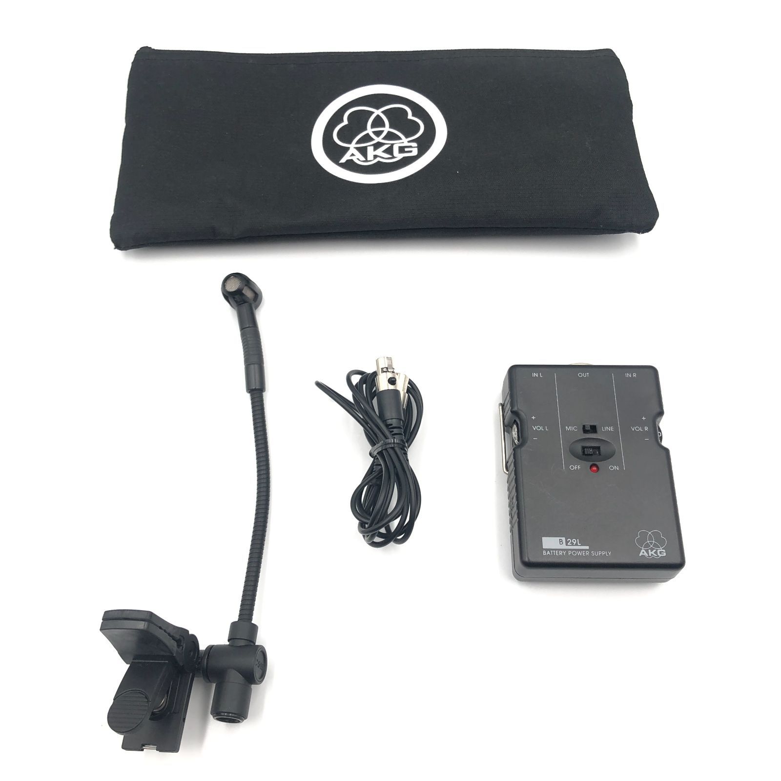 AKG 楽器用コンデンサーマイク C 519 ML パワーサプライ B 29 L