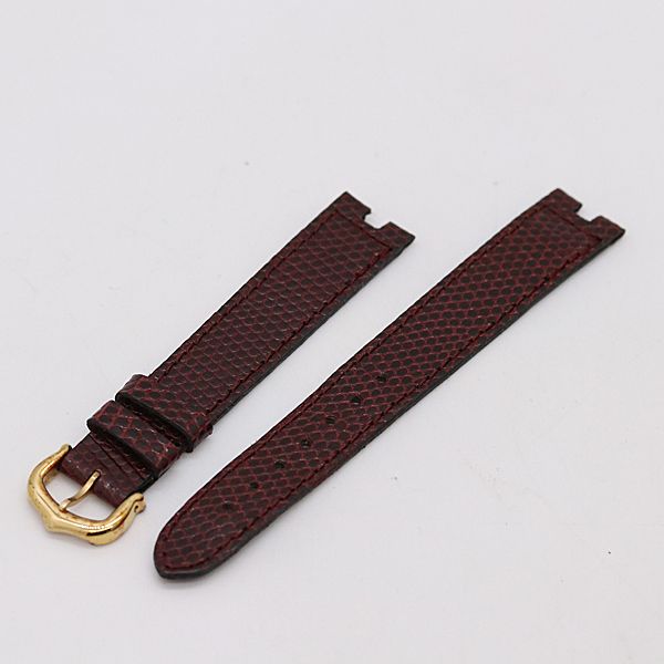 カルティエ 純正ベルト レザー ワインレッド 19-20ｍｍ レディース腕時計 2000000 NSK KMR