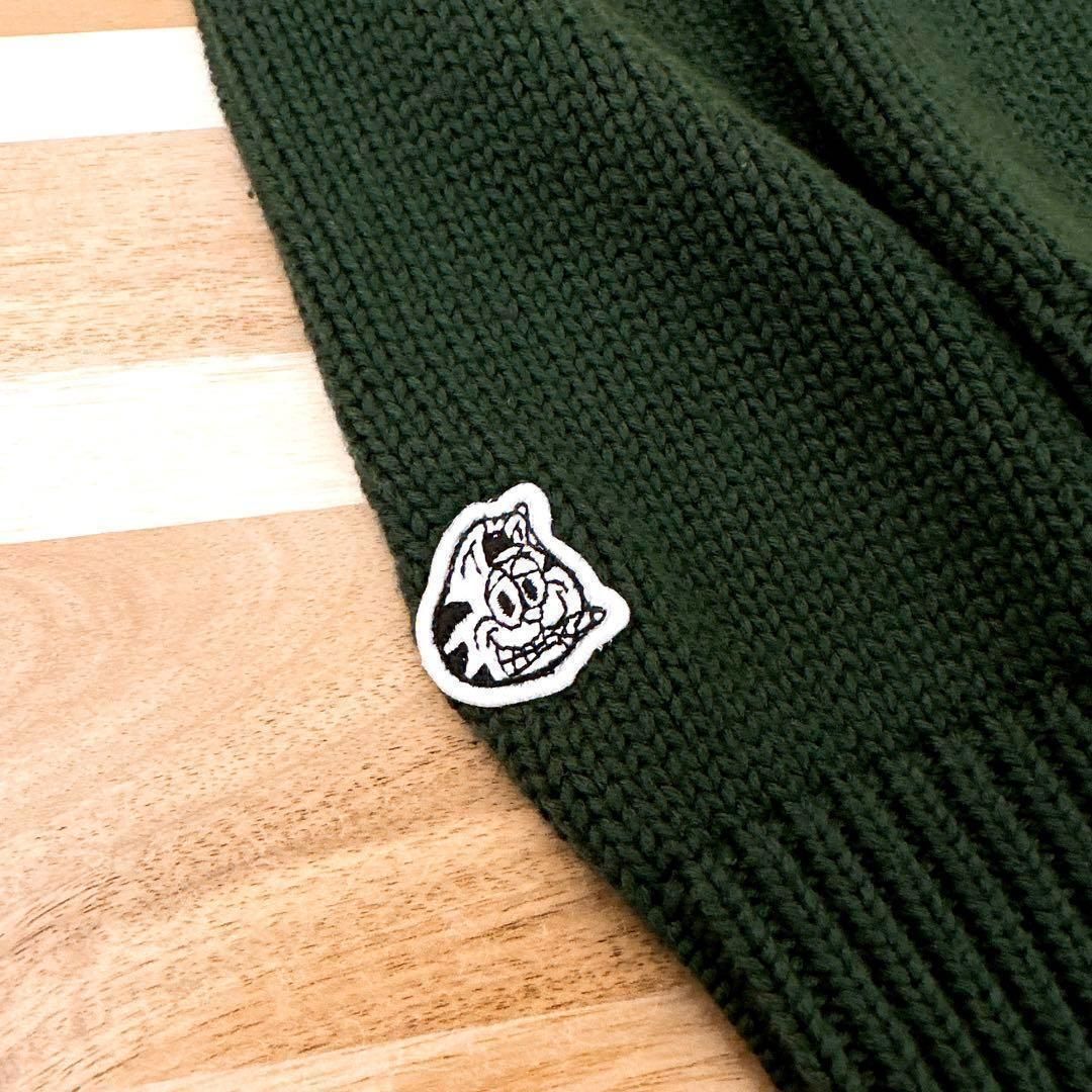 完売【エージェム】A'gem オーバーサイズ ラガー ニット セーター 緑