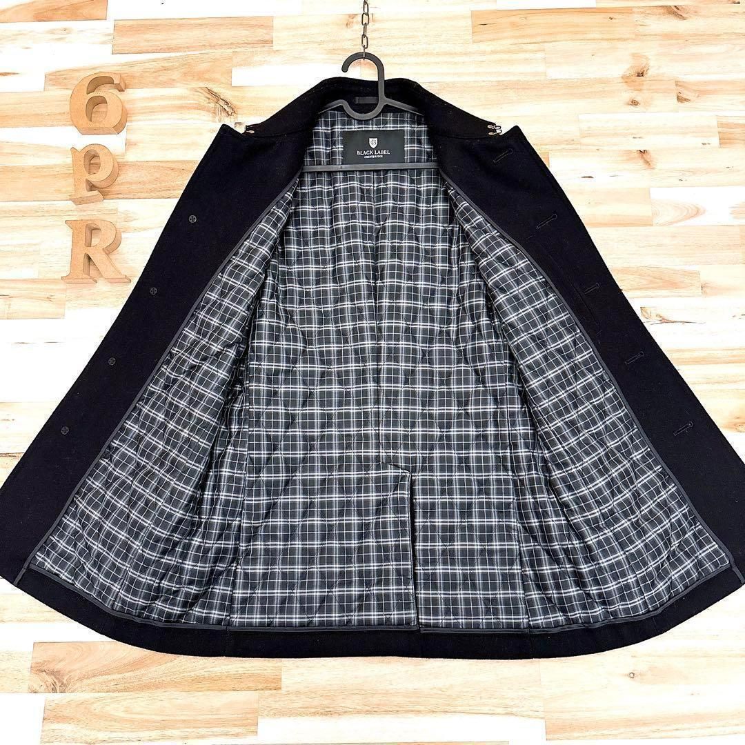 高級感【ブラックレーベルクレストブリッジ】メルトンウール コート S