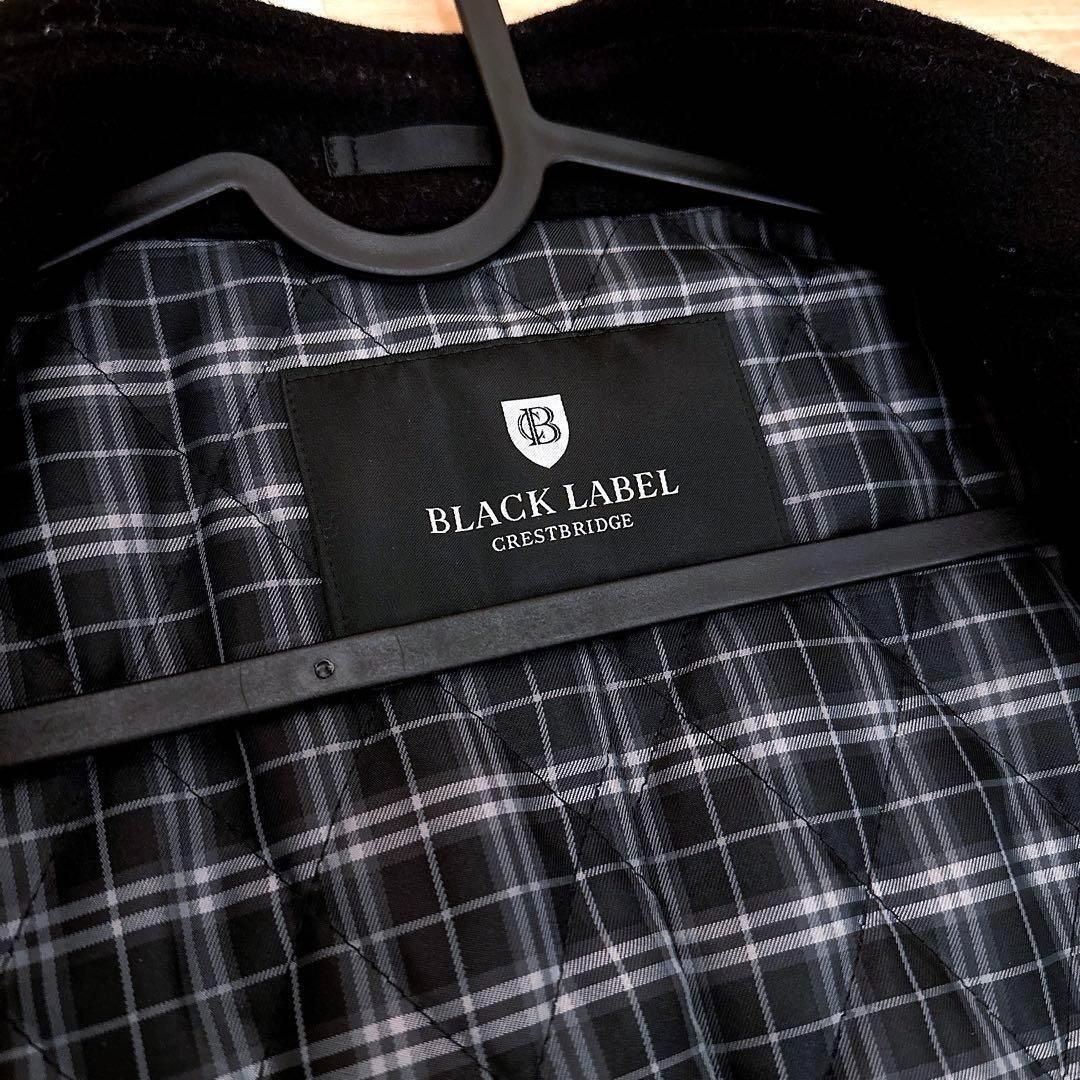 高級感【ブラックレーベルクレストブリッジ】メルトンウール コート S