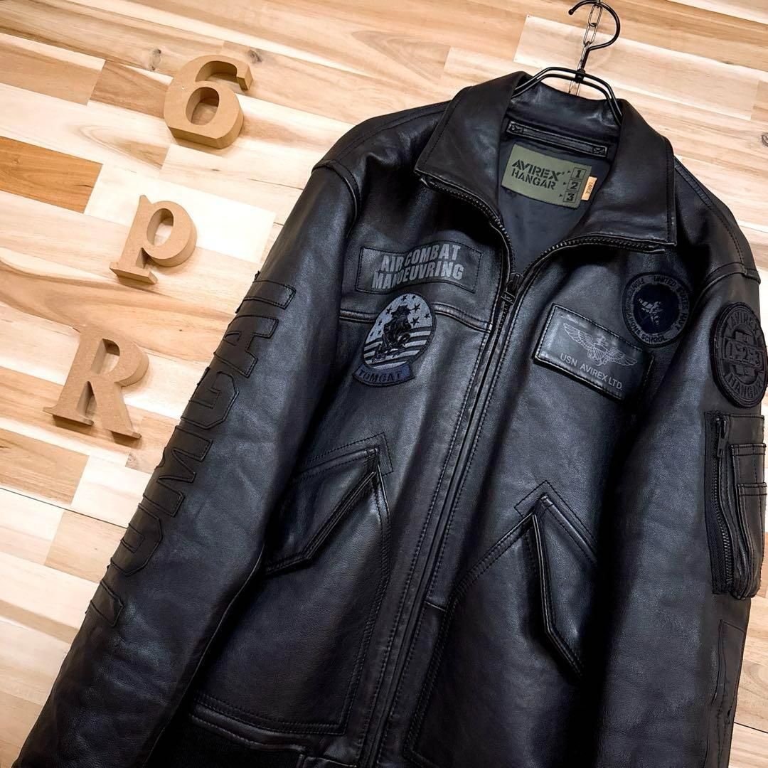 超激レア/廃番【アヴィレックス】トップガン ブラック ラムレザー