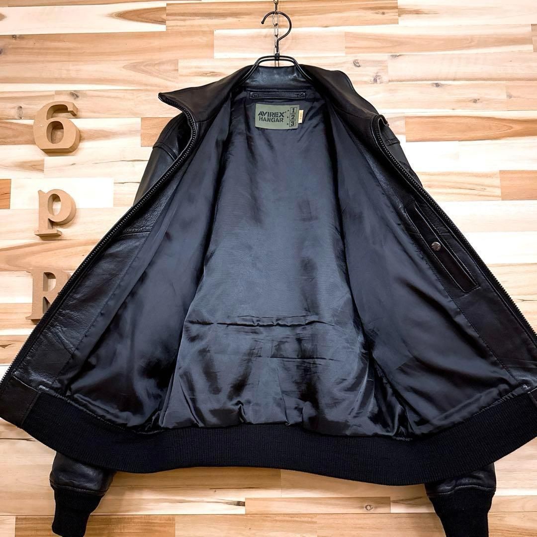 超激レア/廃番【アヴィレックス】トップガン ブラック ラムレザー ジャケットL黒 超激レア/廃番【アヴィレックス】トップガン ブラック ラムレザー