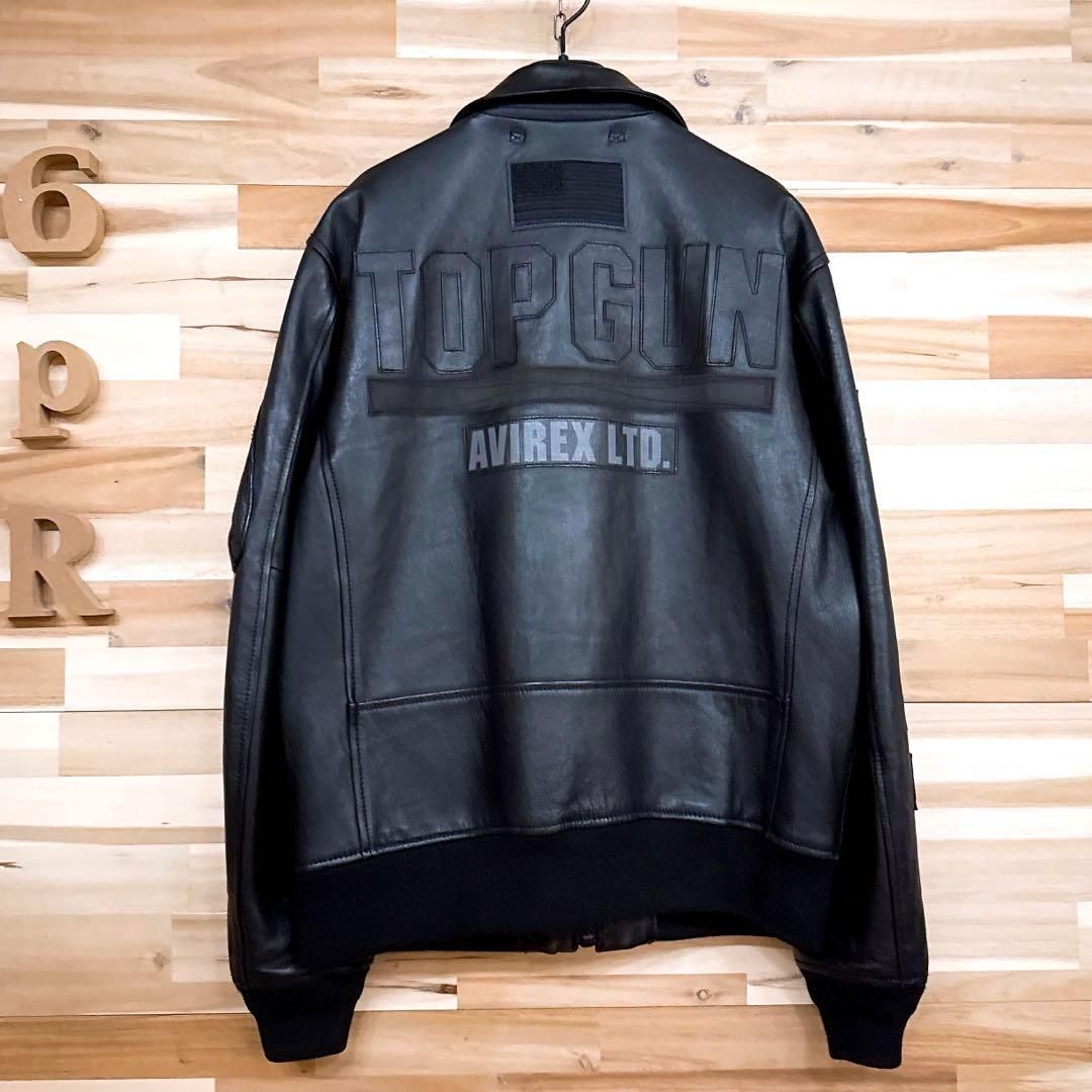 超激レア/廃番【アヴィレックス】トップガン ブラック ラムレザー ジャケットL黒 超激レア/廃番【アヴィレックス】トップガン ブラック ラムレザー