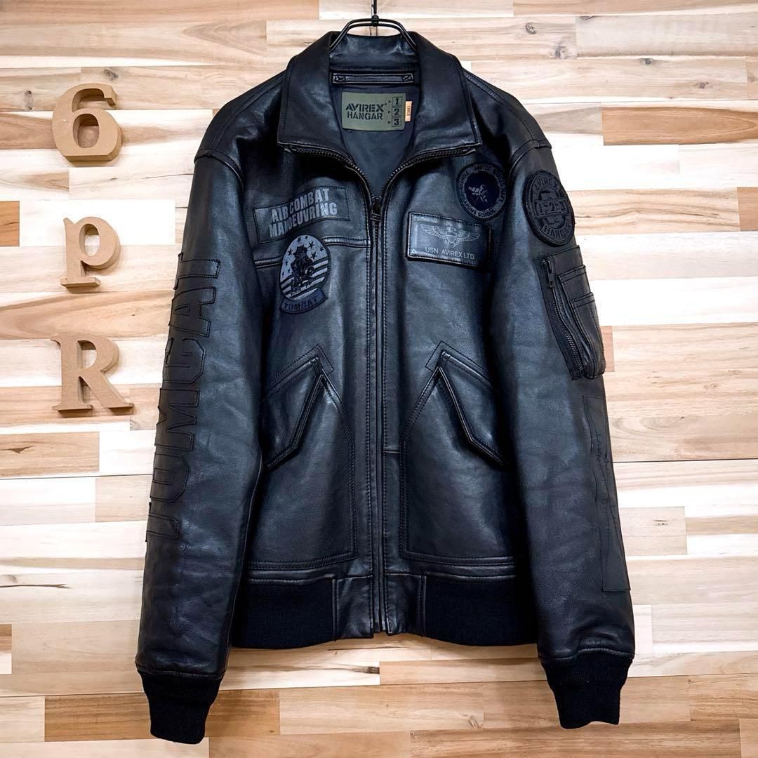 超激レア/廃番【アヴィレックス】トップガン ブラック ラムレザー