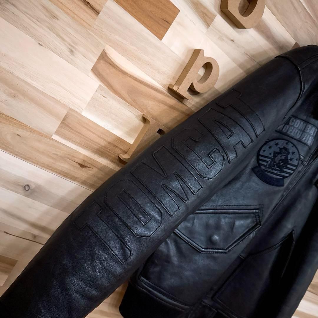 超激レア/廃番【アヴィレックス】トップガン ブラック ラムレザー