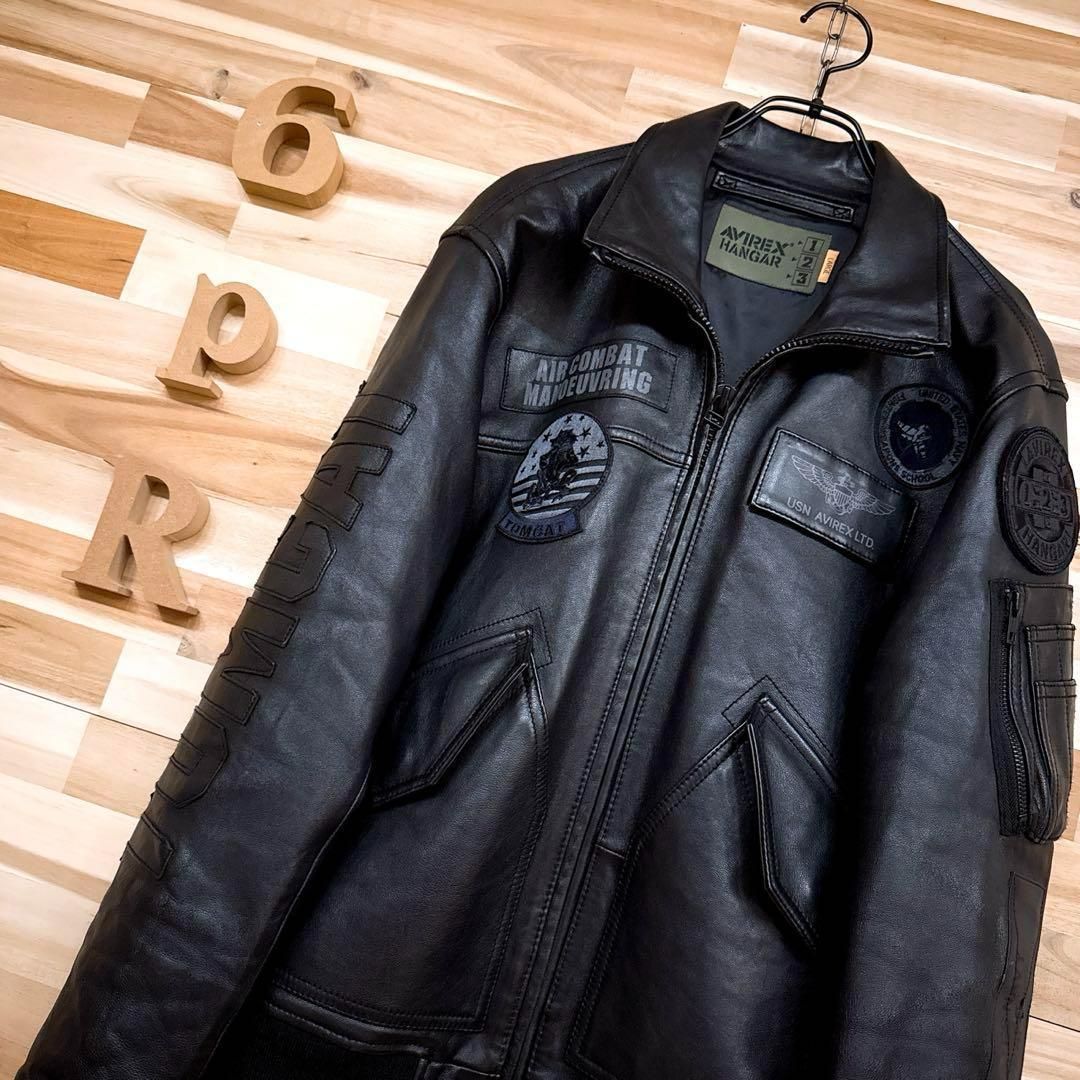超激レア/廃番【アヴィレックス】トップガン ブラック ラムレザー ジャケットL黒 超激レア/廃番【アヴィレックス】トップガン ブラック ラムレザー