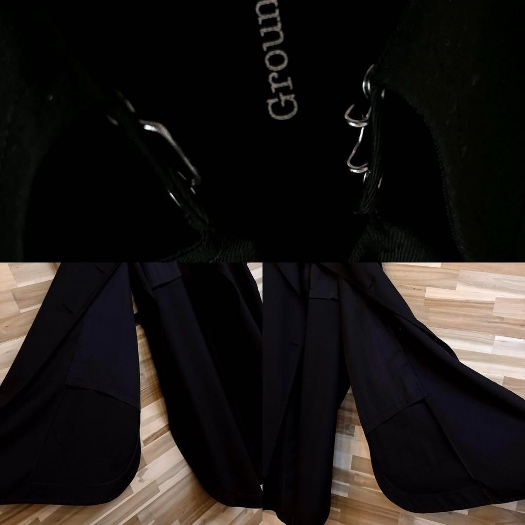 美品/レア【グラウンドワイ】ギャバジン ケープ コート ロング ベスト  