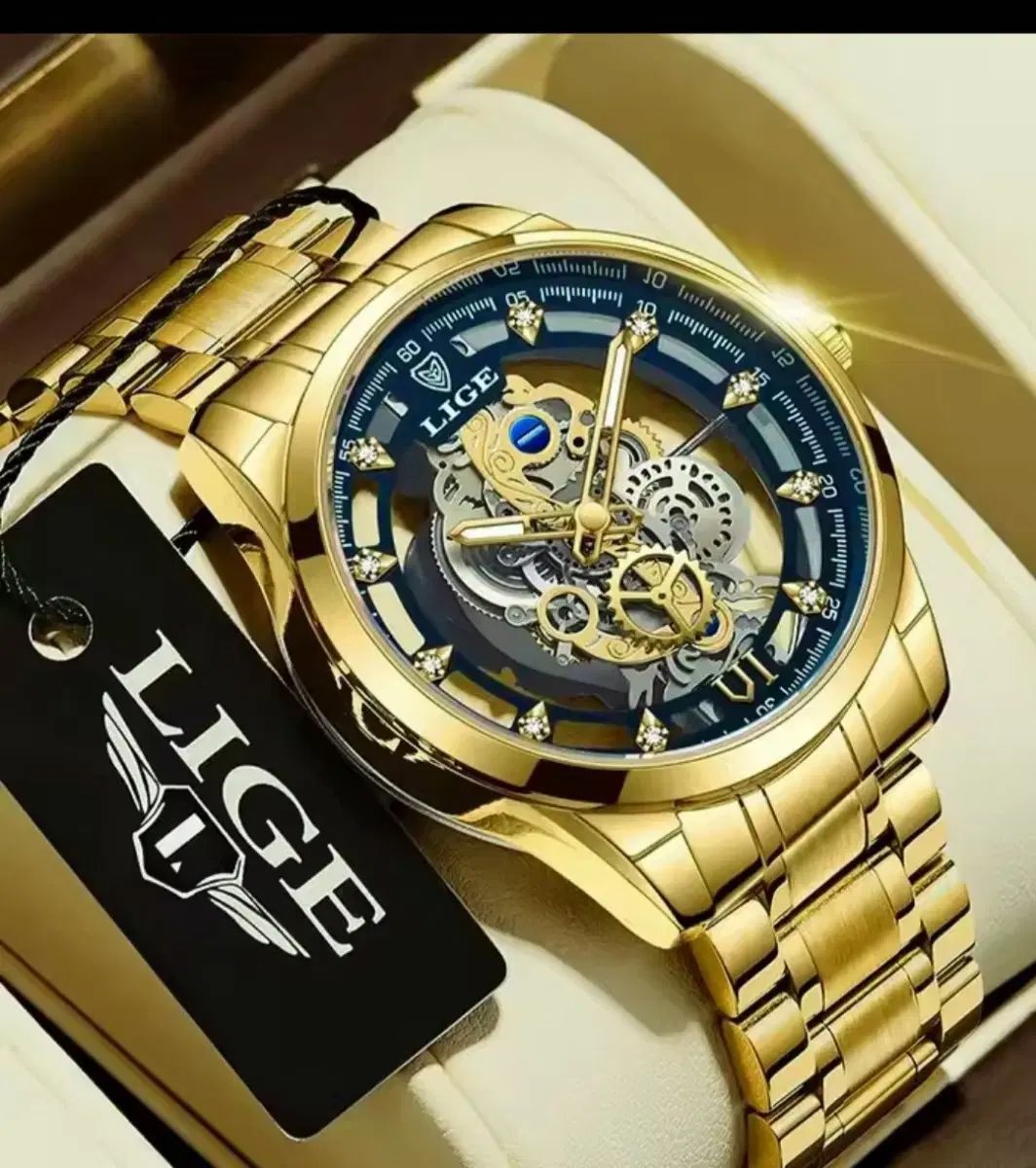 スケルトン リスト時計 g blue