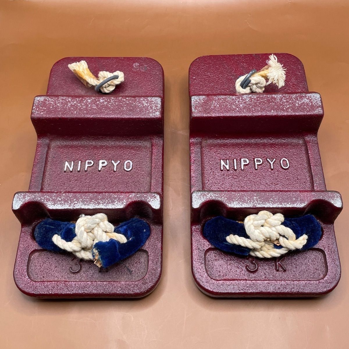 NIPPYO製 鉄下駄 3 kgx 2 昭和レトロ アンティーク
