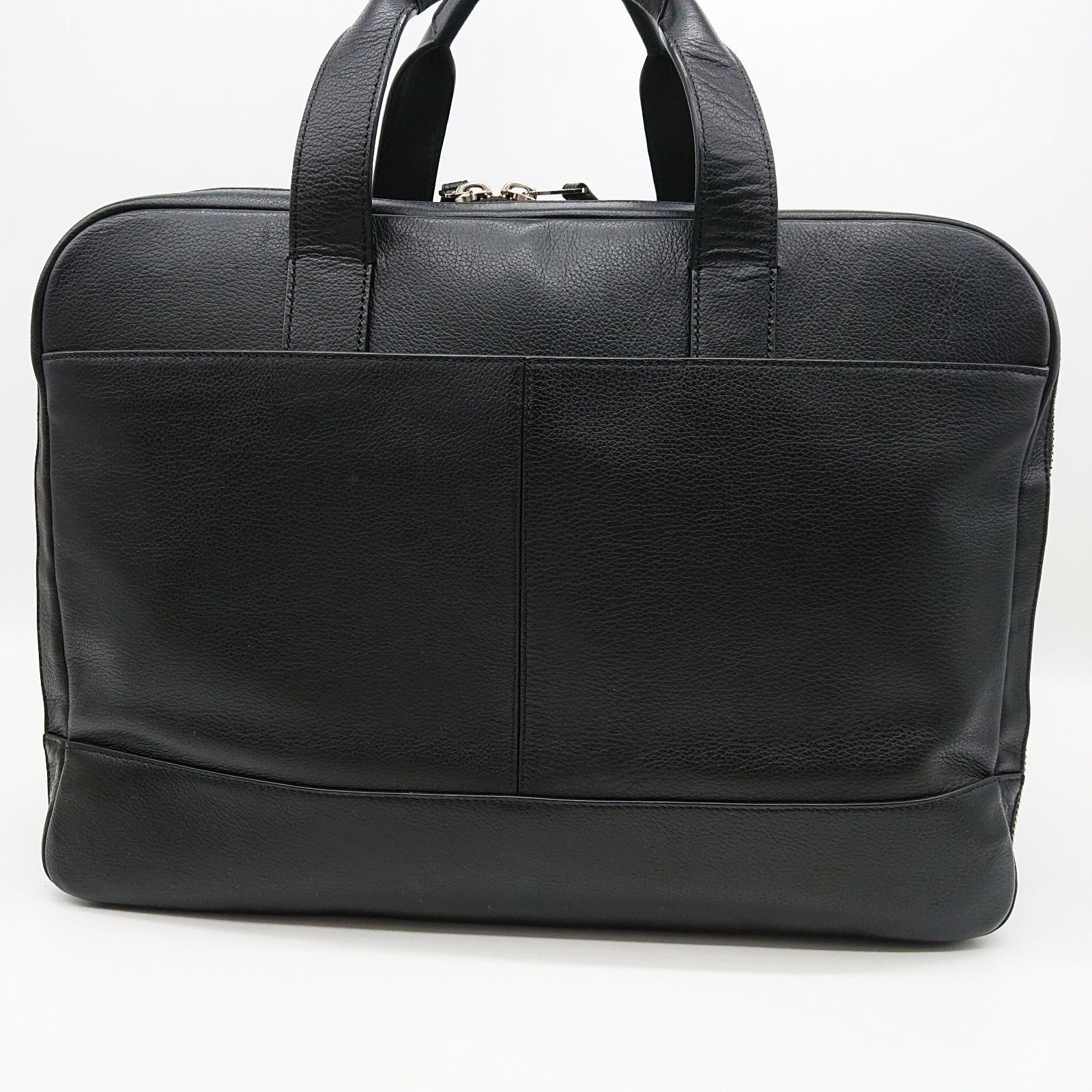 名品！COACHコーチ シグネチャー レザー2WAYブリーフケース定価10万円