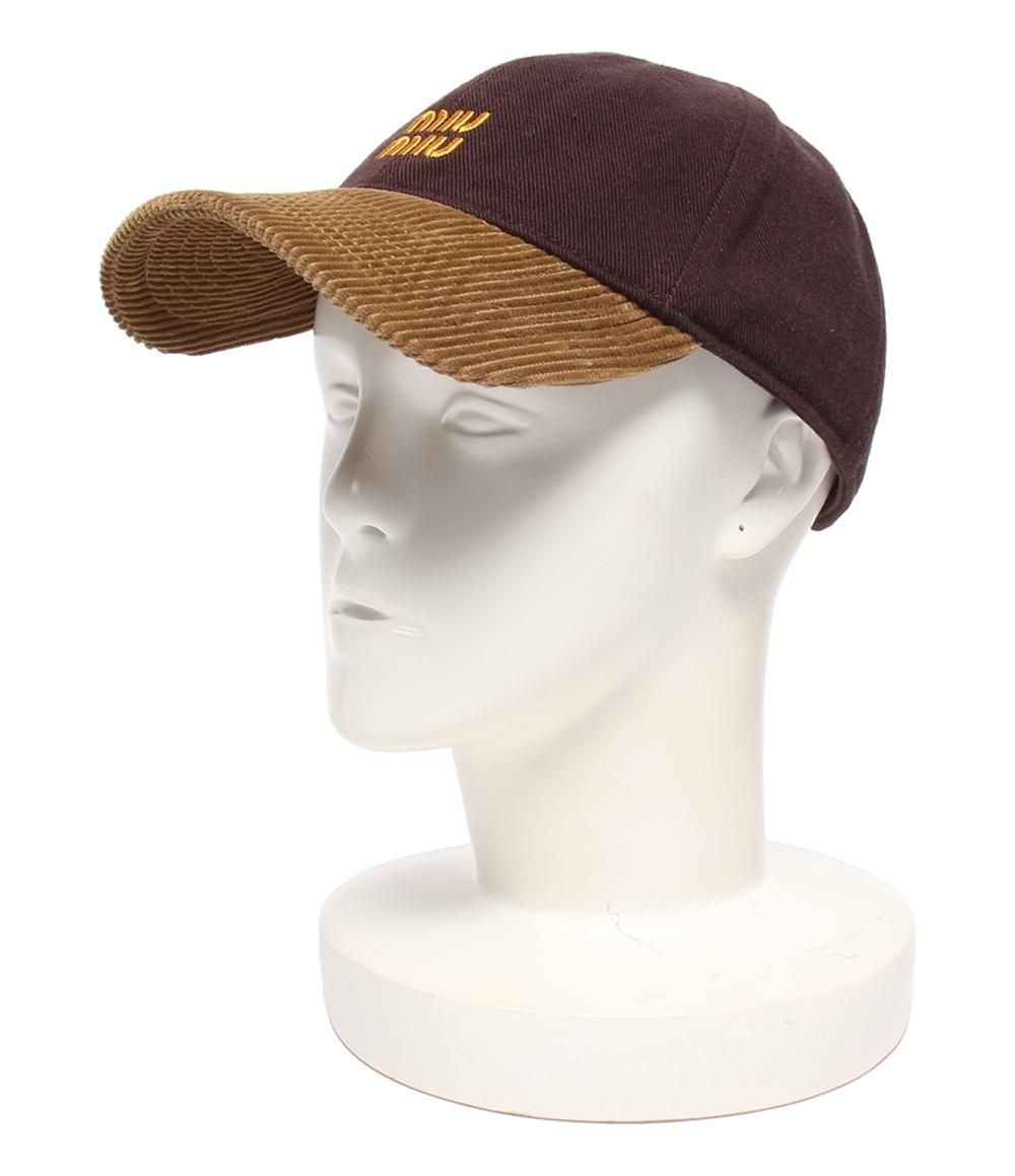 ミュウ ミュウ キャップ コーデュロイ レディース SIZE M Miu Miu