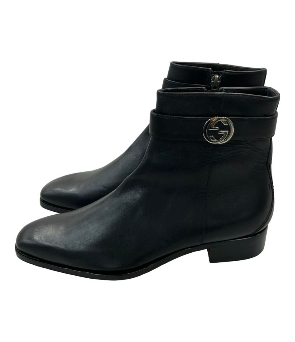 グッチ ショートブーツ サイドジップ メンズ SIZE 40 1 2 25.5cm GUCCI