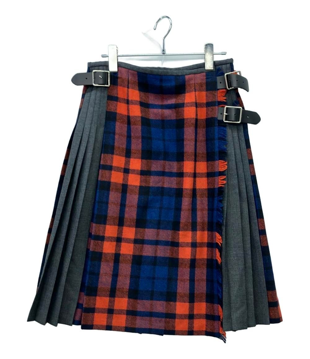 オニールオブダブリン キルトスカート チェック レディース SIZE 10 M O’NEIL of DUBLIN