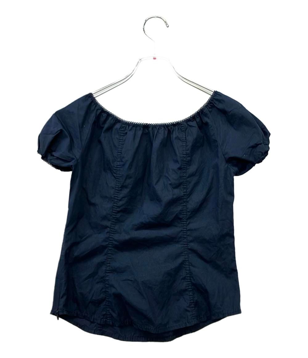 ミュウ ミュウ 半袖ブラウス カットソー パフスリーブ オフショルダー