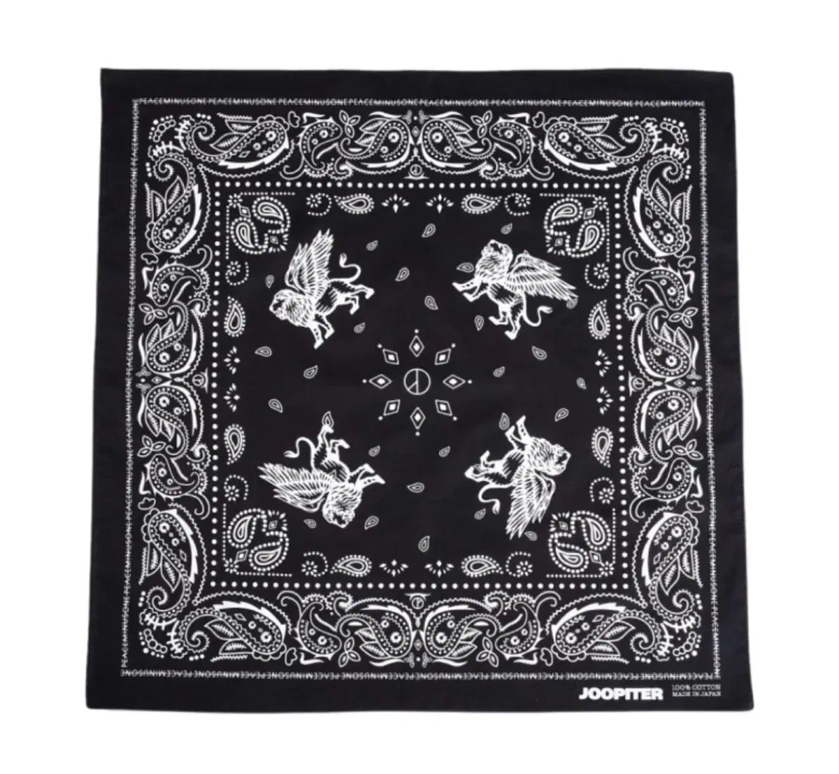 PEACEMINUSONE ピースマイナスワン ジュピター ブラック バンダナ